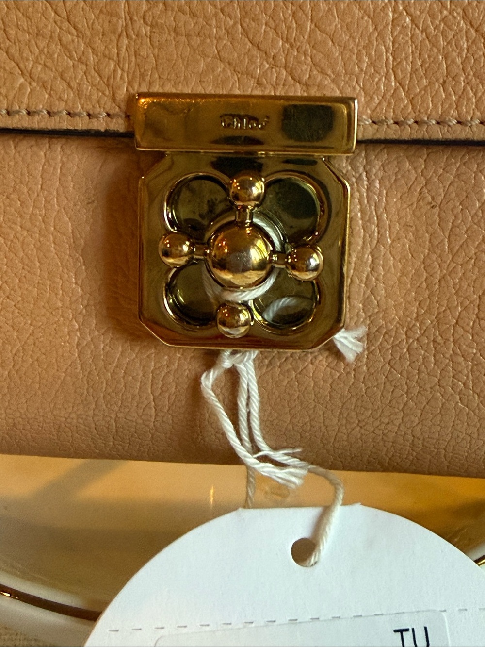 Authentic Chloé Elsie Leather Long Continental Wallet Cream/ Pink - Picture 4 of 17